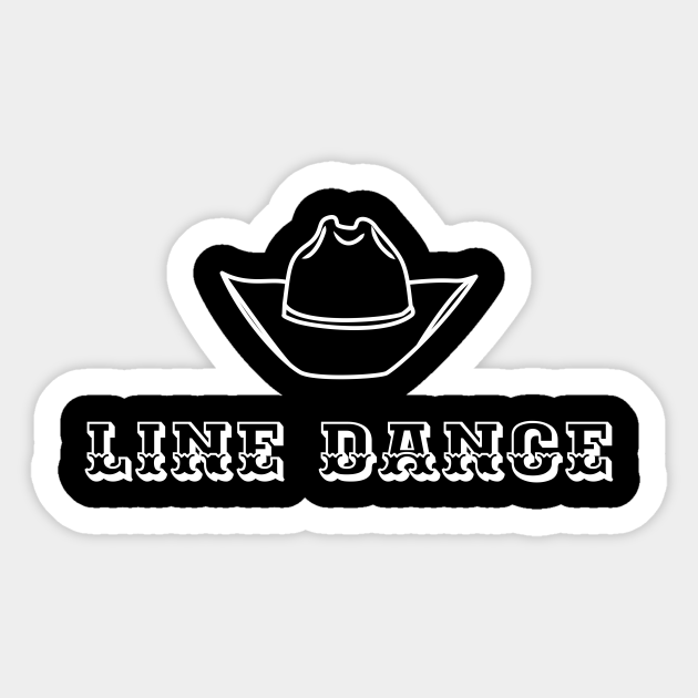 Line dance dancer Line Dance Autocollant TeePublic FR